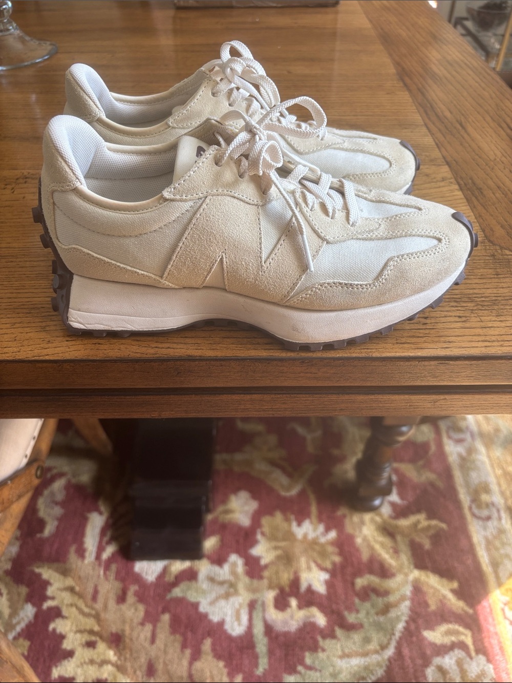 New Balance Womens  327 Sneakers in Cream